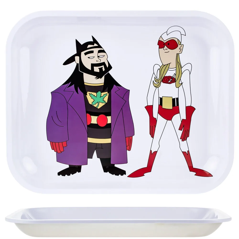 Jay and Silent Bob Rolling Tray | Large | Bluntman & Chronic