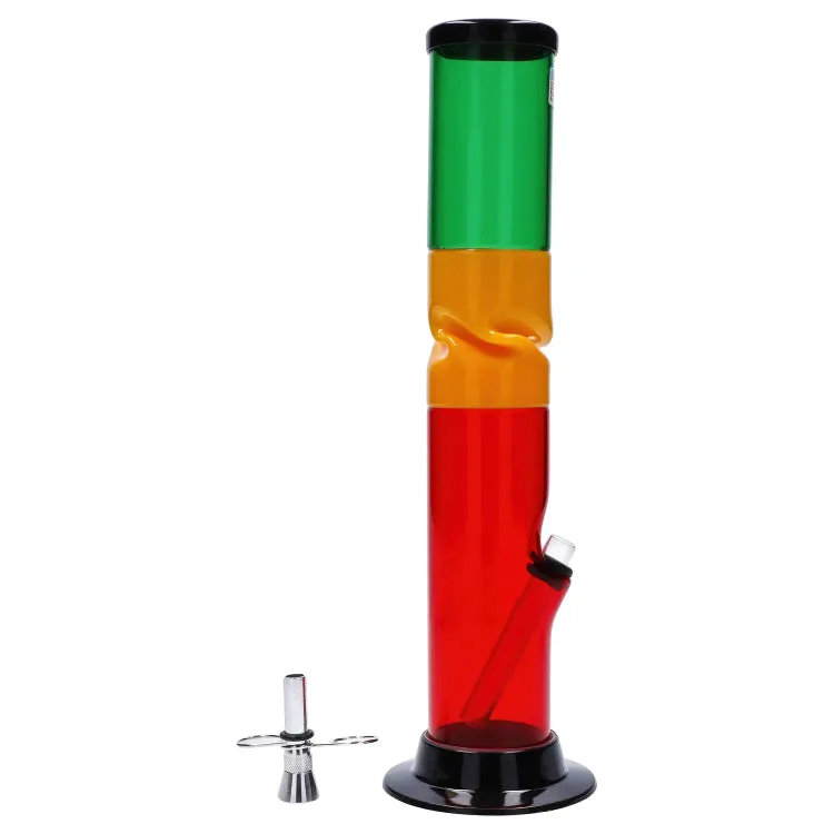 JM Plastics Irie Twist with Pull Slide Acrylic Bong