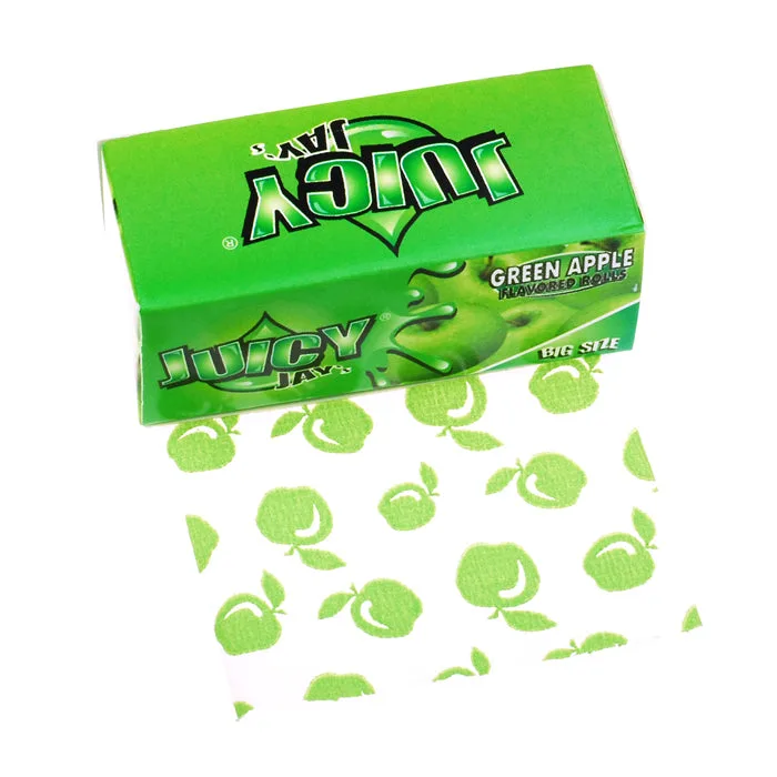 Juicy Jay's Rolls Green Apple Rolling Paper - Box of 24 Rolls
