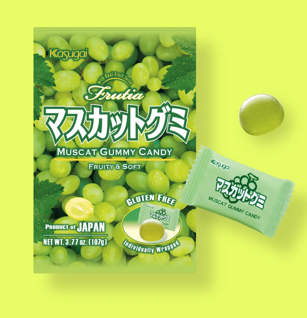 Kasugai Japanese Muscat Gummy Pack of 6