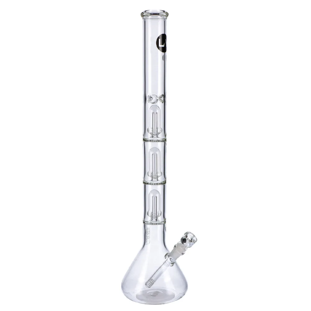 LA Pipes Beaker Ice Bong with Triple Showerhead Percolator | 23-24 Inch
