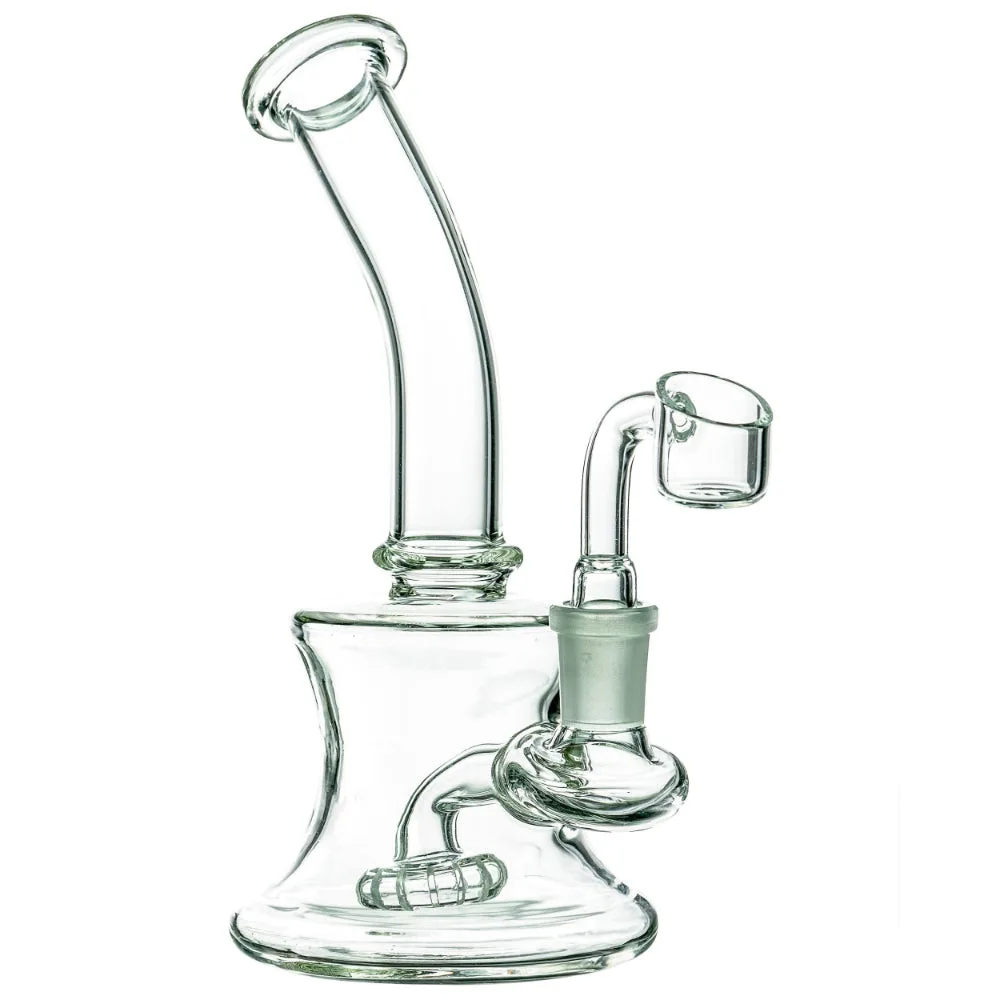 LA Pipes Bent Neck Travel Size Hybrid Dab Rig