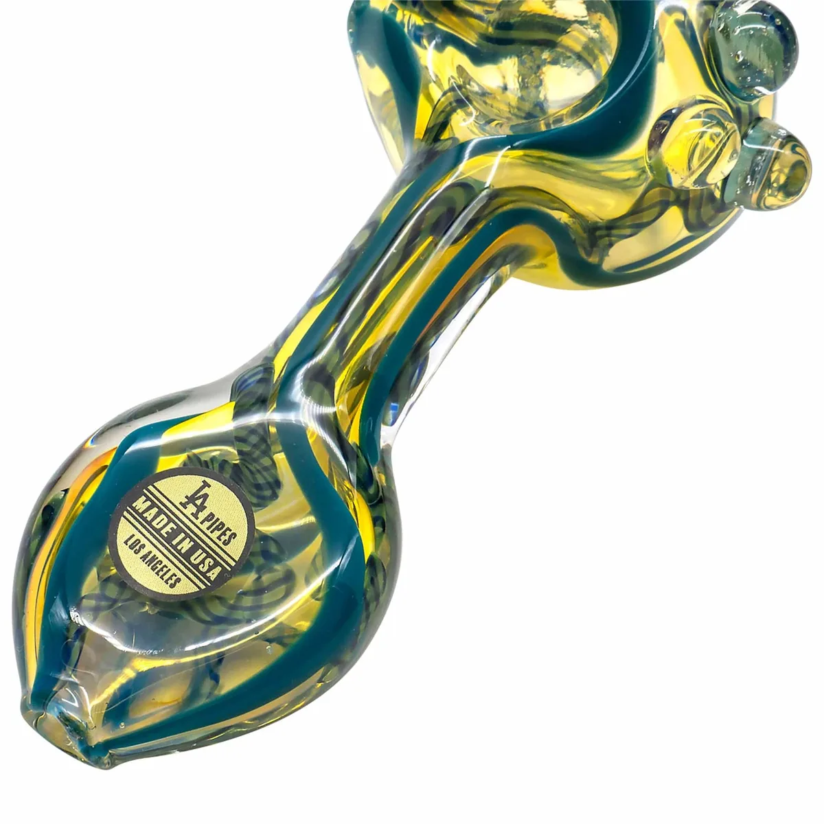 LA Pipes Candy Spoon Inside-Out Color Changing Glass Pipe