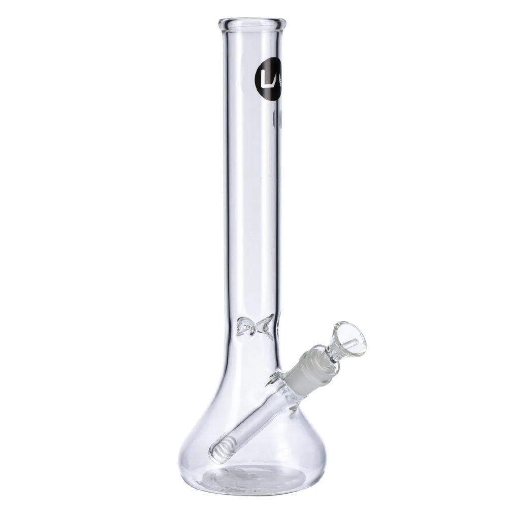 LA Pipes Clear Beaker Ice Bong | 12 Inch