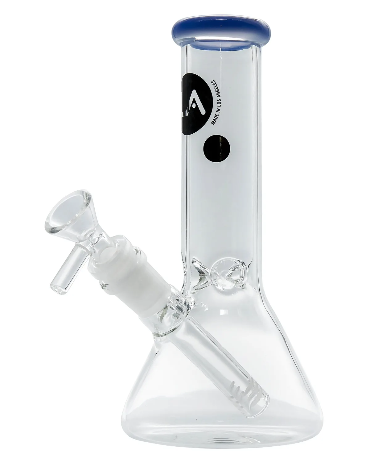 LA Pipes Color Accented Mini Beaker Bong
