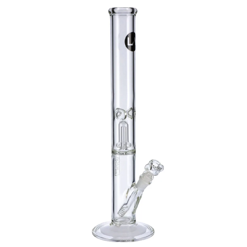 LA Pipes Straight Ice Bong with Showerhead Percolator