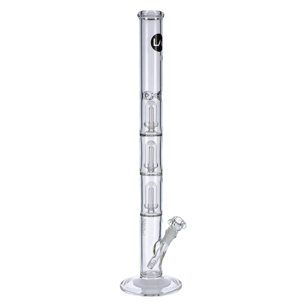 LA Pipes Straight Ice Bong with Triple Showerhead Percolator | 26 Inch