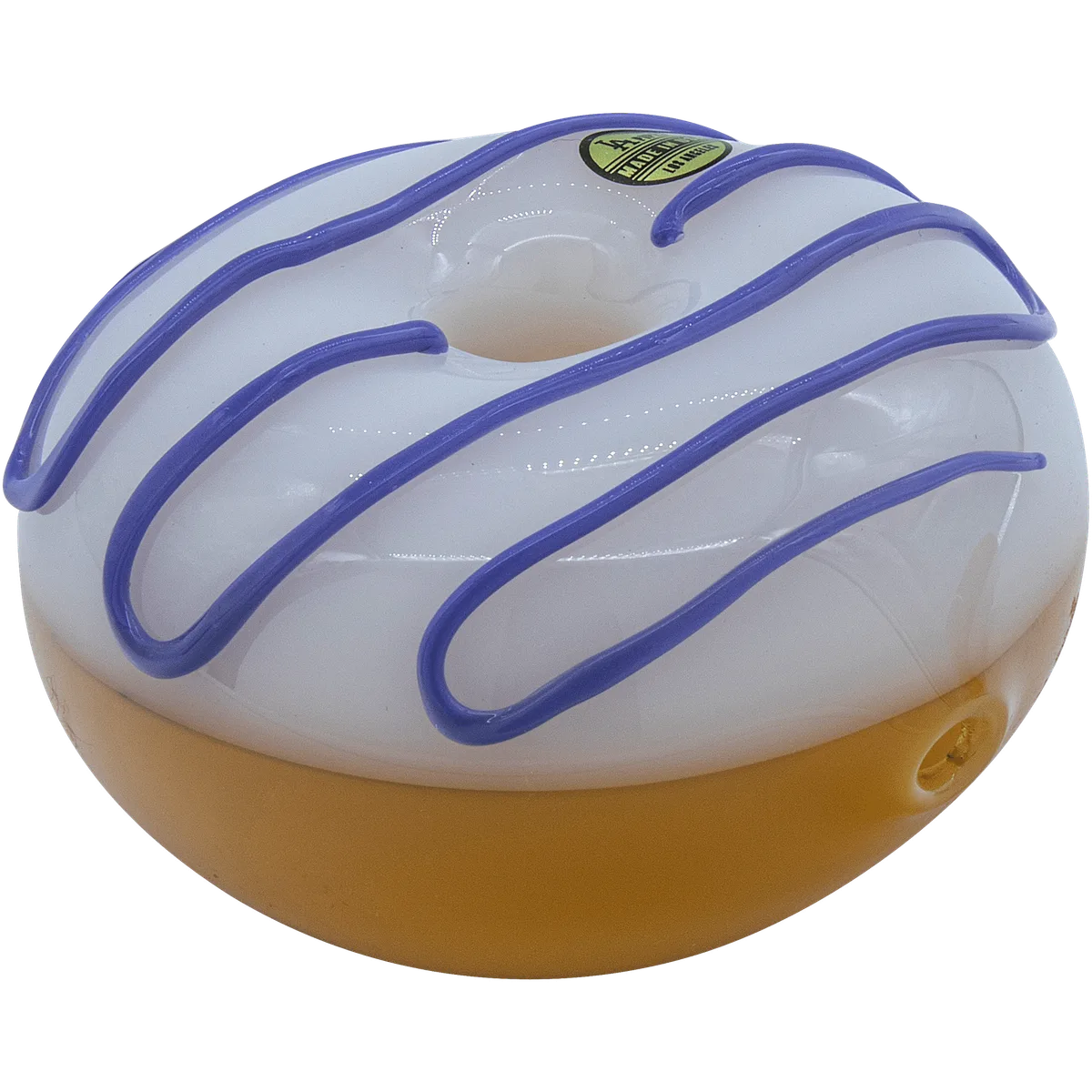 LA Pipes The "Frosted Donut" Glass Pipe