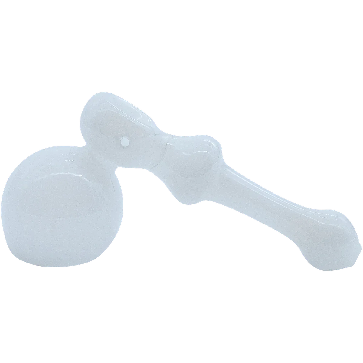 LA Pipes The "Ivory Hammer" Glass Hammer Bubbler Pipe