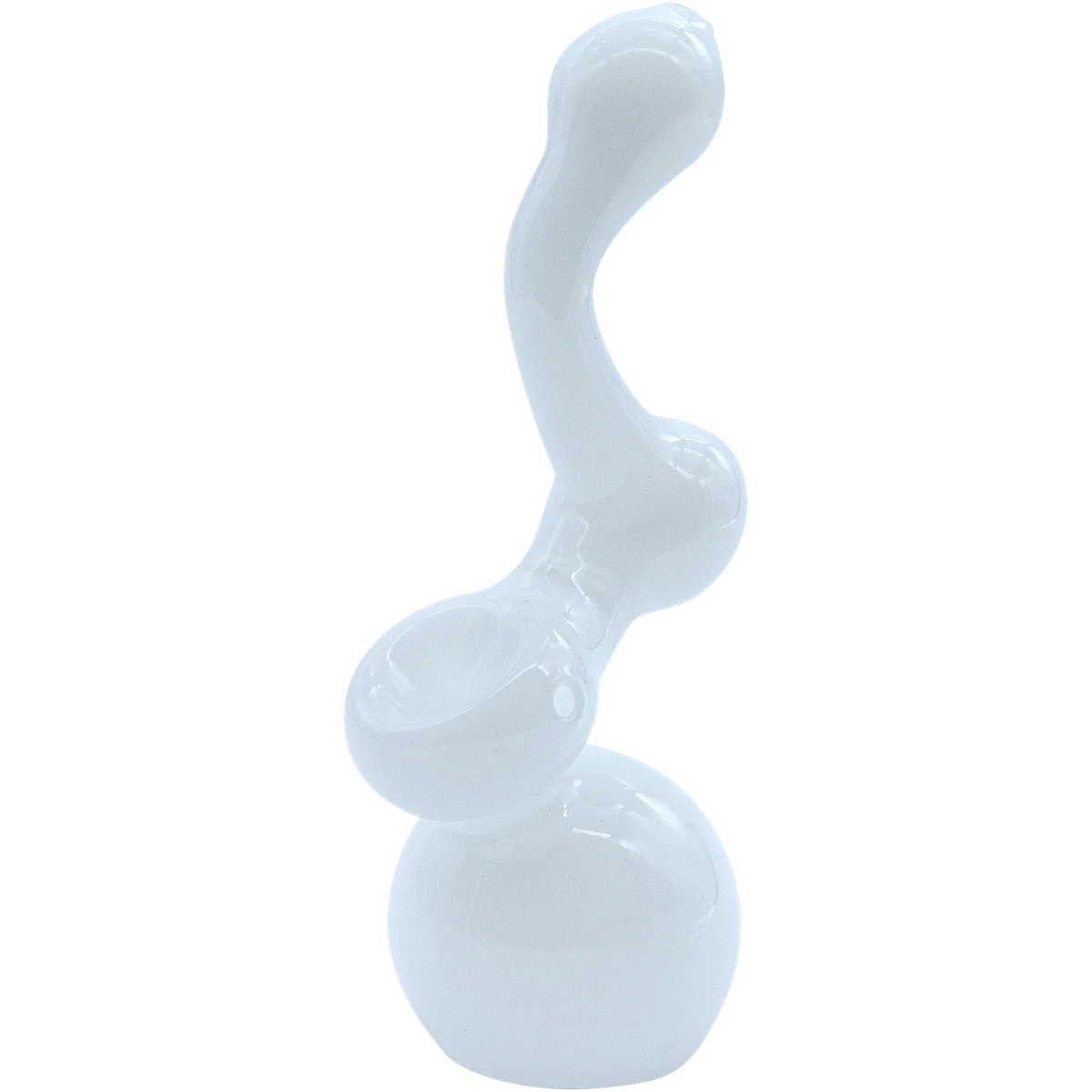 LA Pipes The "Ivory Sherlock" Glass Sherlock Bubbler Pipe