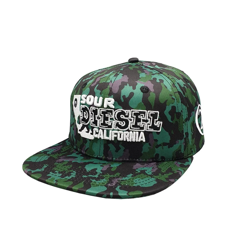 Lauren Rose Sour Diesel 420 Camo Snapback