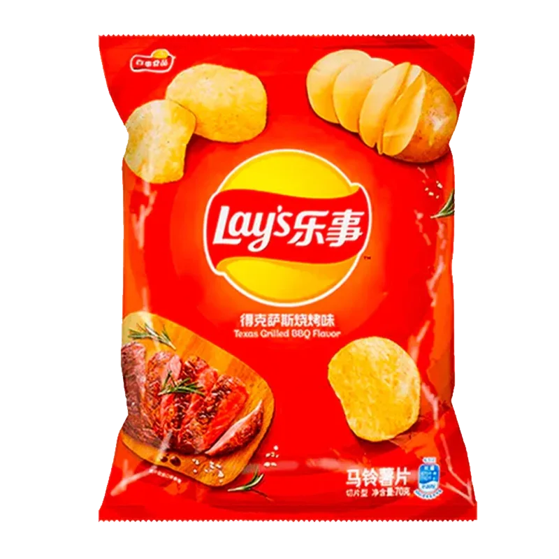 Lay's Chips - Texas Grilled BBQ Single