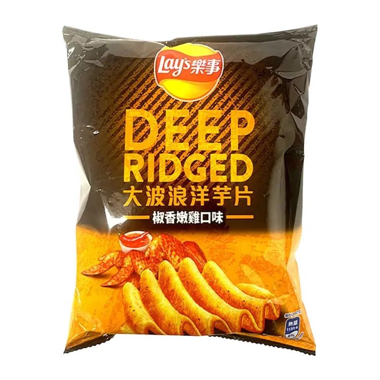 Lay's Deep Ridged Pepper Chicken Flavored Chips