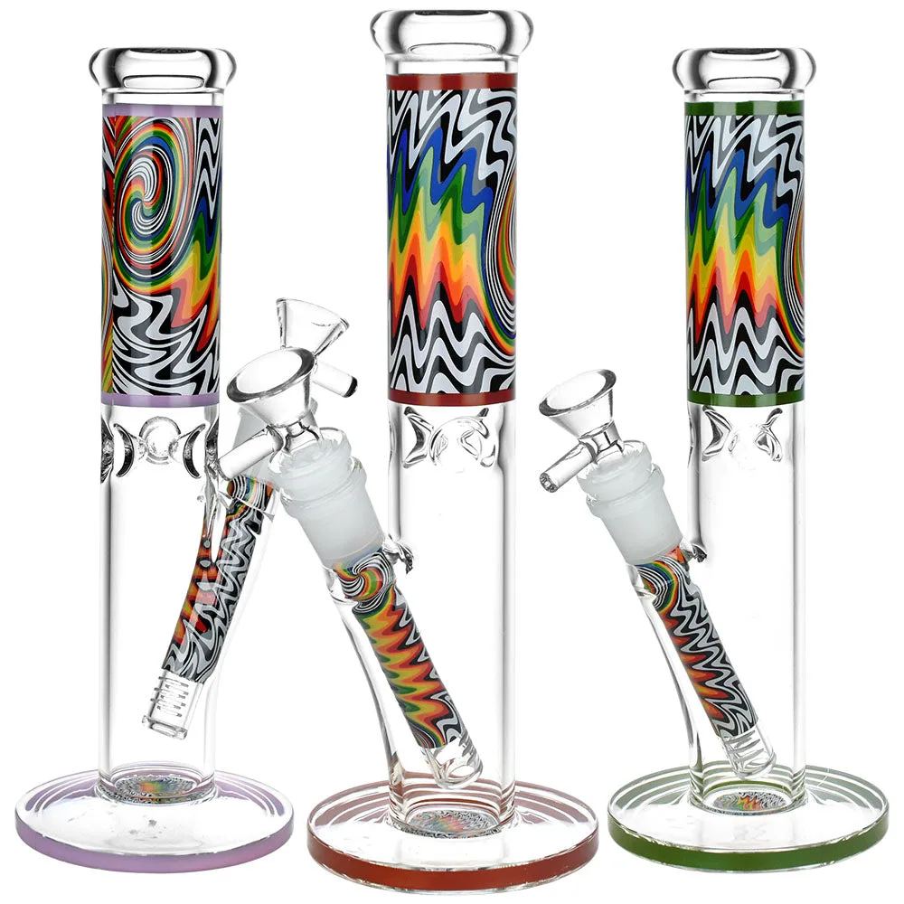 GC Lofty Visions Straight Tube Glass Bong - 10" / 14mm F / Colors Vary
