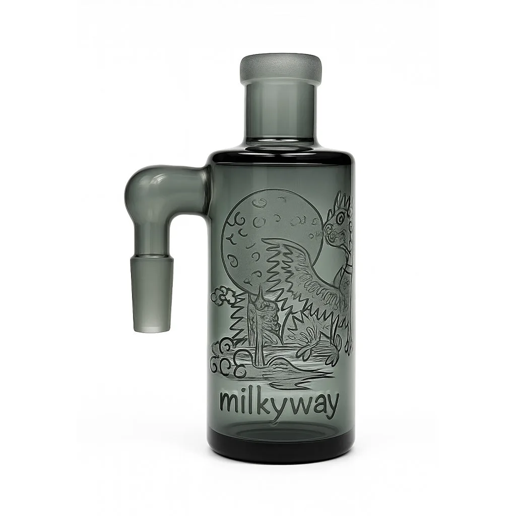 MILKYWAY Phoenix Sandblasted Shoeerhead Diffuser Wet Ash Catcher 90° Degree/Male-14mm