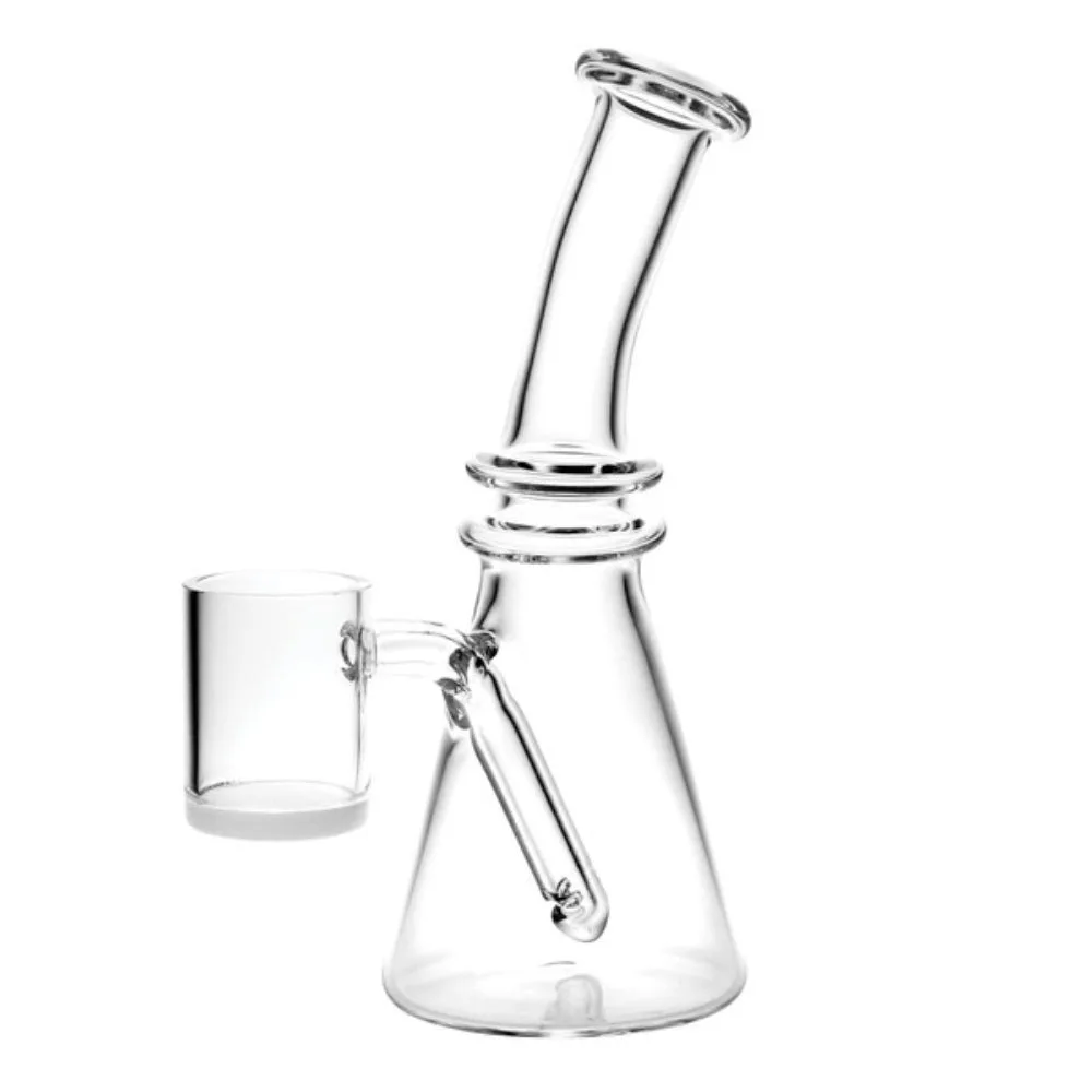 GC Mini All-In-One Quartz Oil Rig With a Opaque Bottom Banger
