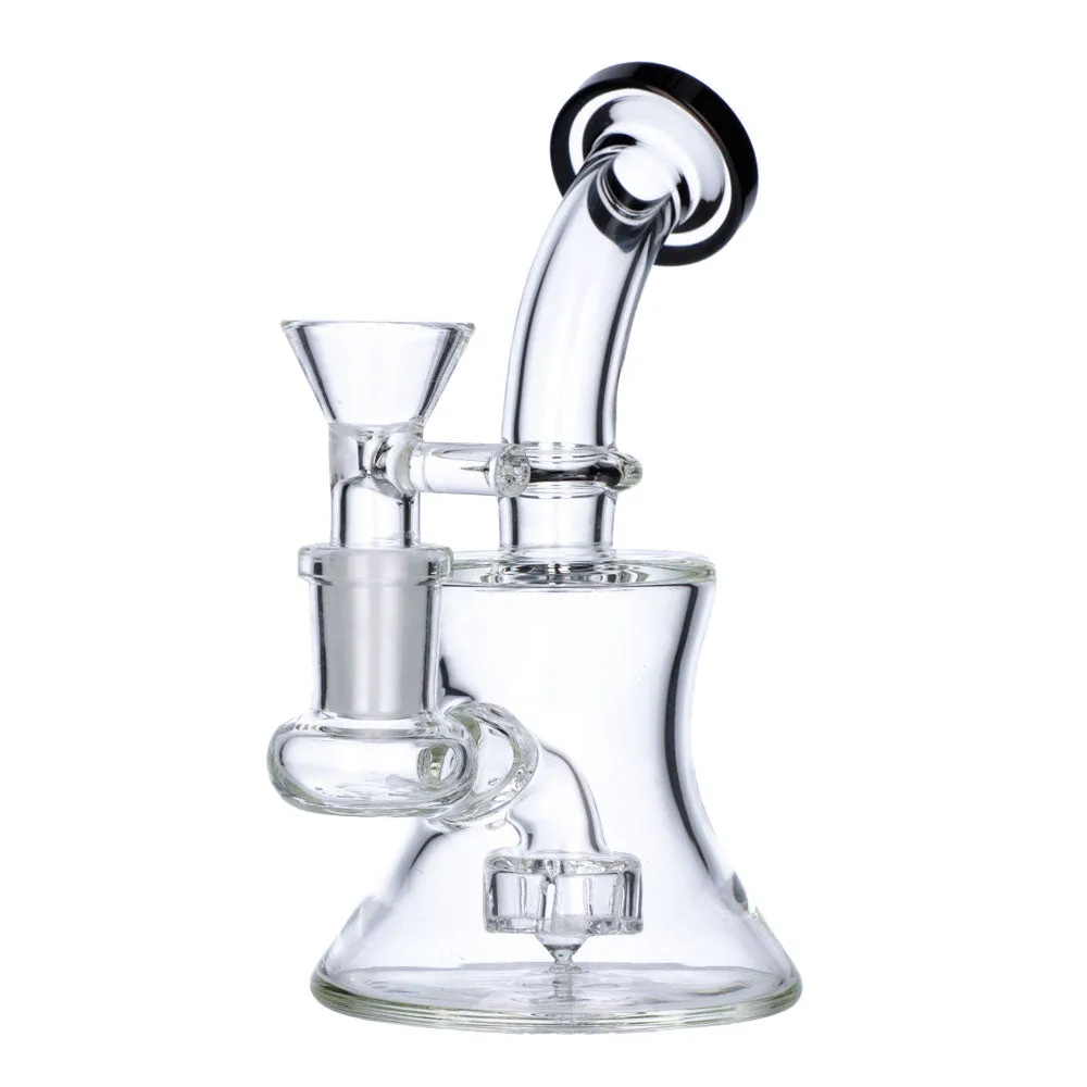Mini Hourglass Base Bong | 5.5 Inch