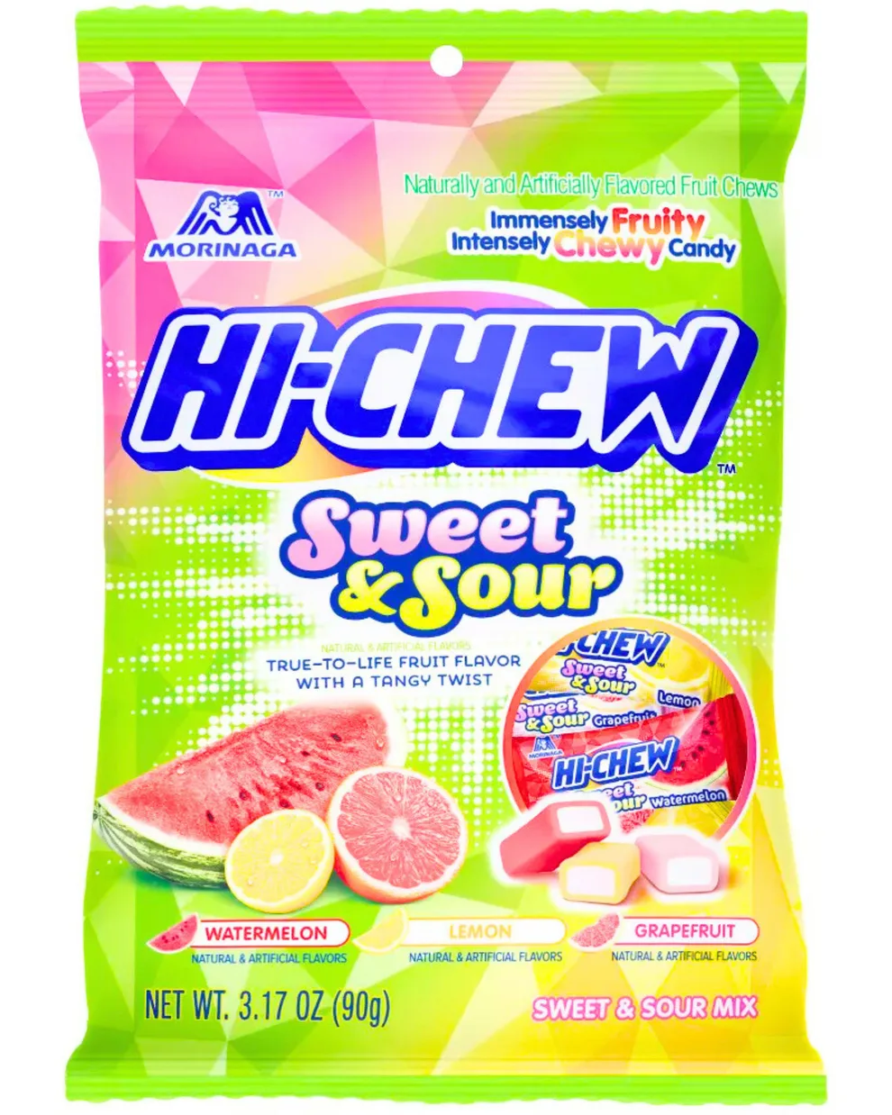 Morinaga Hi-Chew Fruity Chewy Candy - Sweet & Sour Single