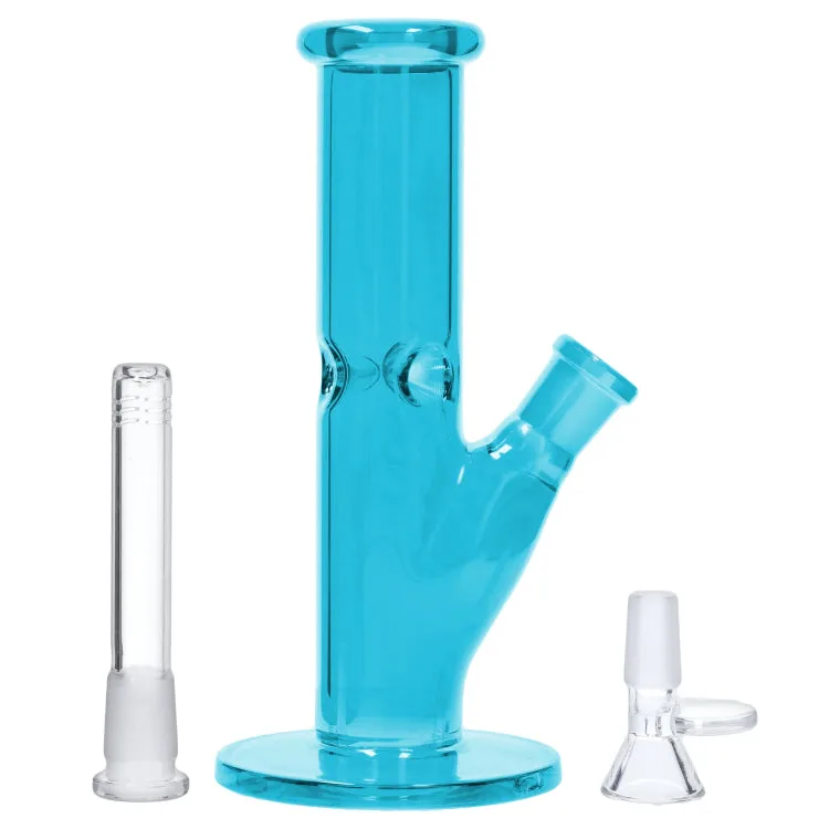 GC Neon Straight Tube with Ice Pinch Bong