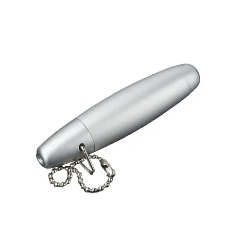 One Hitter Metal Hand Pipe with Maze Cooling Coil | Silver
