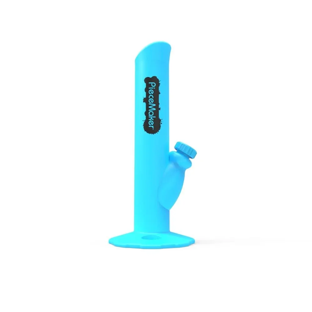 PieceMaker Kermit Silicone Straight Tube Ice Bong | Random Color