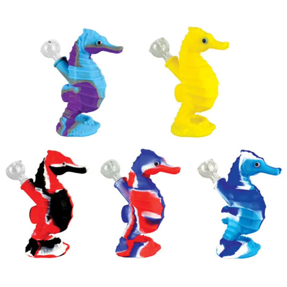 GC Premium Silicone Seahorse Molded Bong