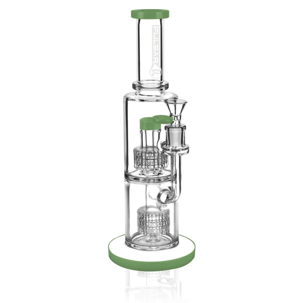 Pulsar Boomer Dual Matrix Fat Can Water Bong