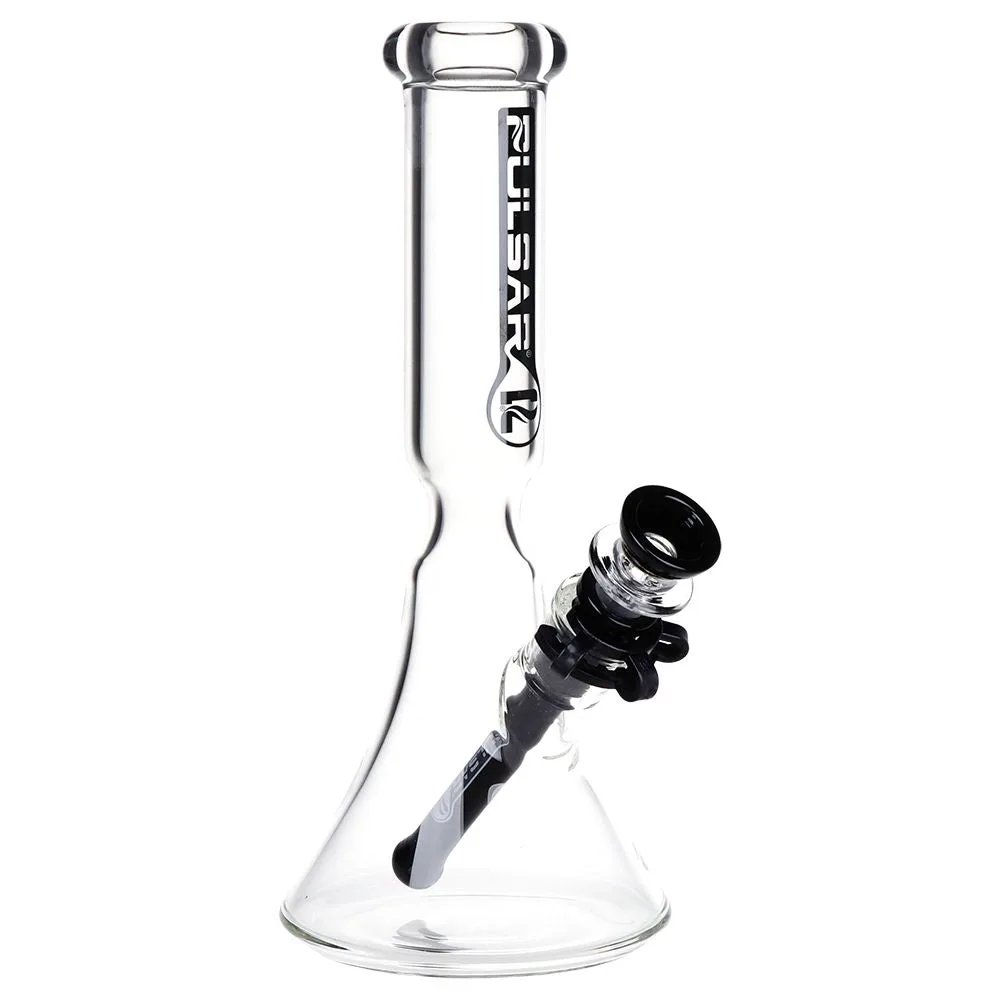 Pulsar Flared Beaker Glass Bong w/ Ice Restriction - 9.75" / 14mm F