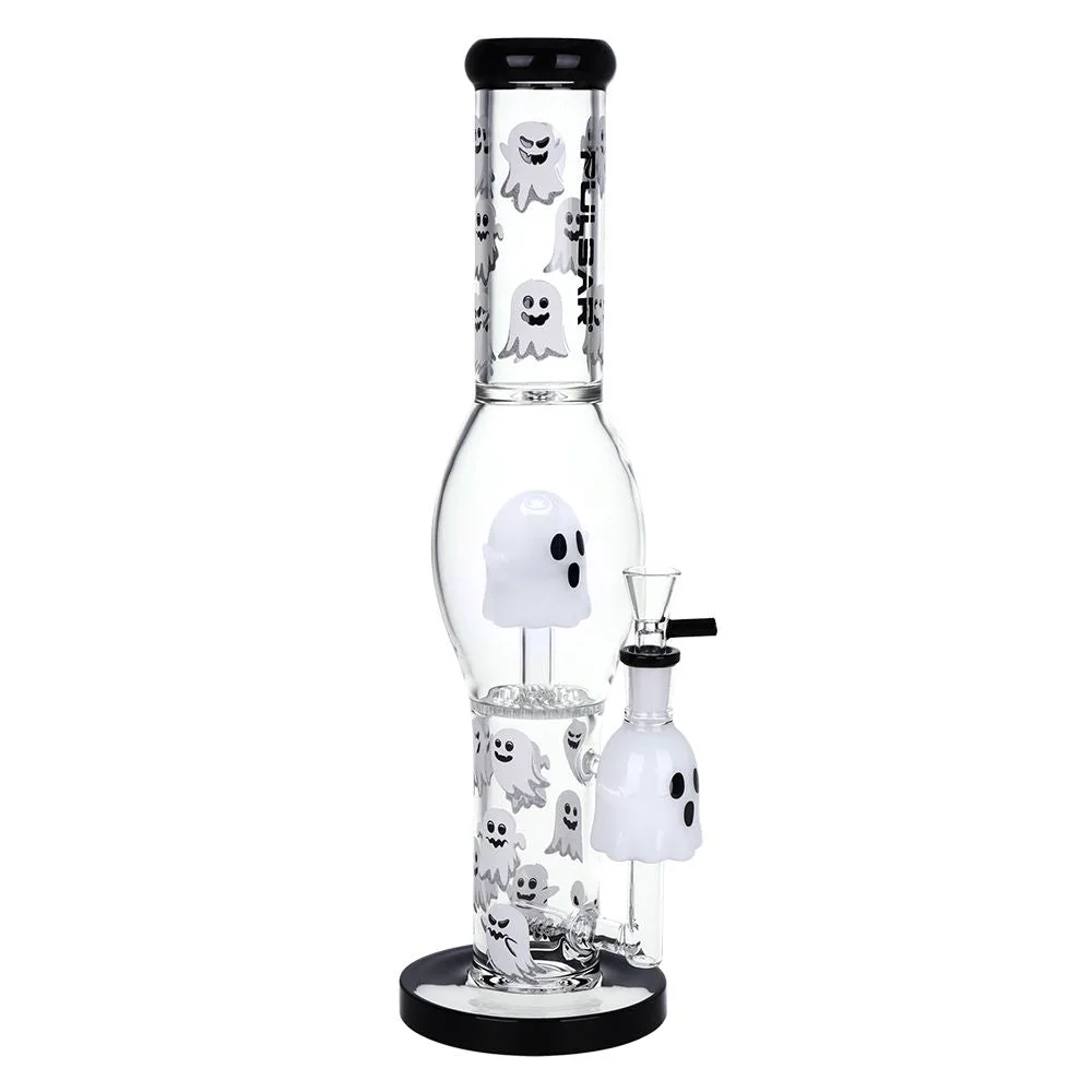 Pulsar Glow In the Dark "Ghosty" Glass Bong - 15.25" / 14mm F