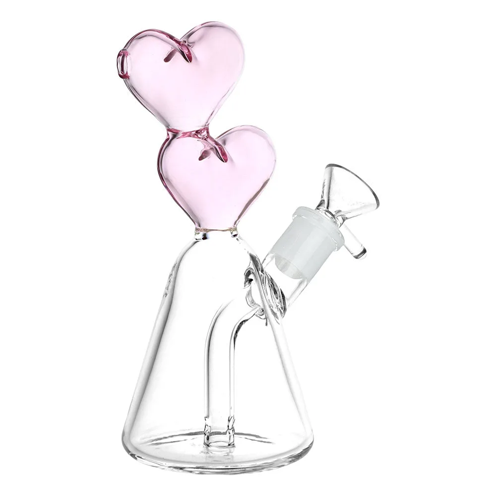 Pulsar Hearts Converge Glass Bong - 6.75" / 14mm F