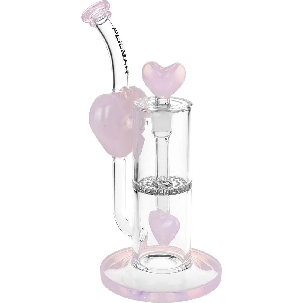 Pulsar Hearts on Hearts Recycler Bong - 8.25" / 14mm F