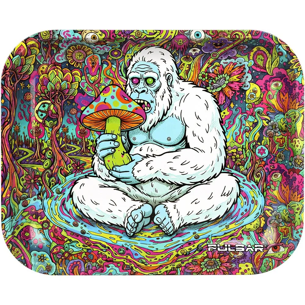 Pulsar Metal Rolling Tray - Trippin' Yeti / 13"x 11"