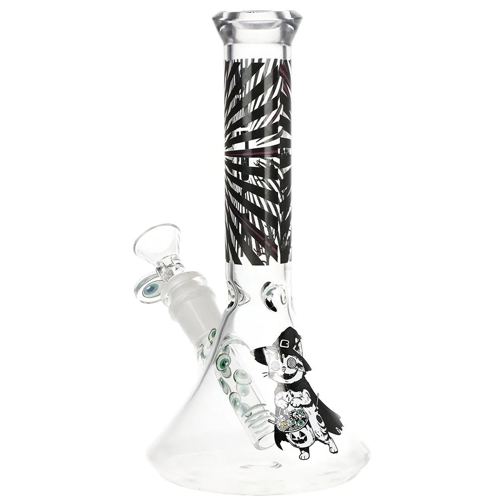 Pulsar Scary Kitty Beaker Glass Bong - 8.5" / 14mm F