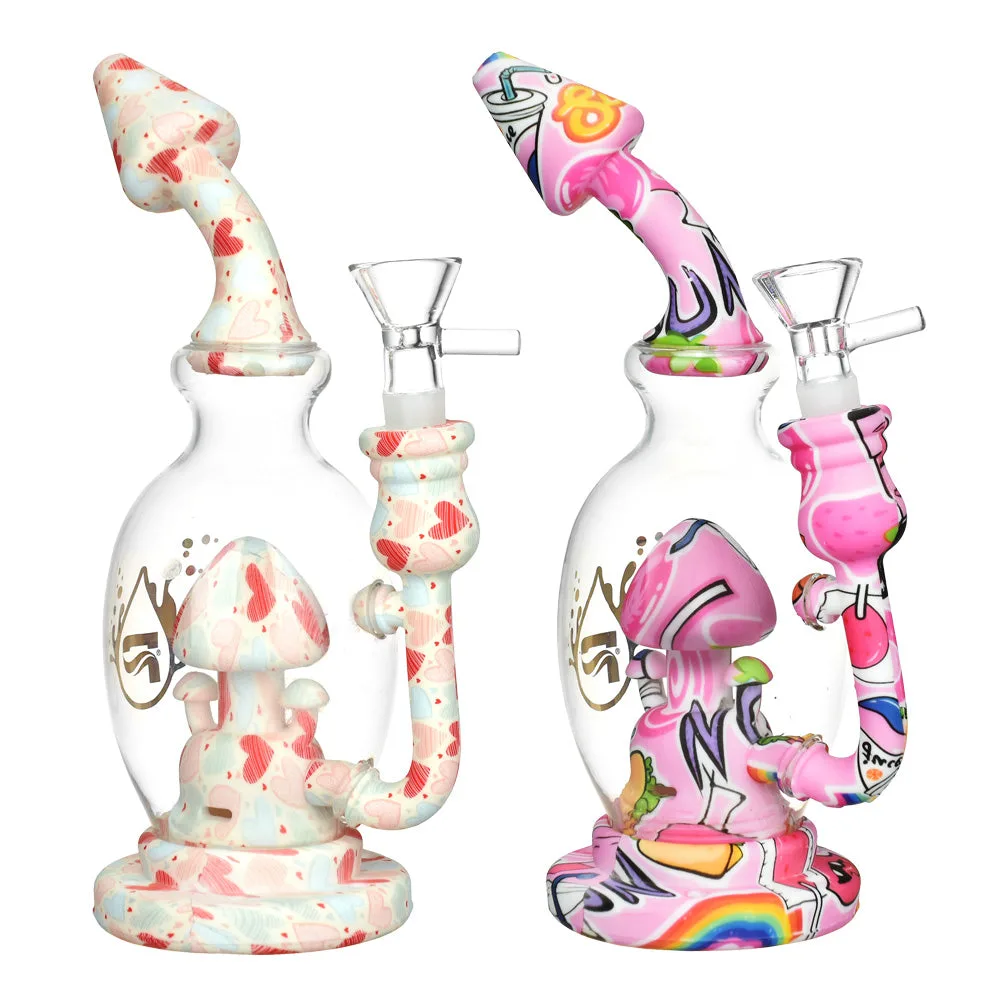 Pulsar Shroom Celebration Bong | 8" | 14mm F