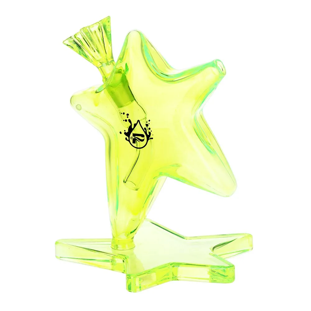 Pulsar Star Power Glass Bong - 6.5" / 14mm F / Green