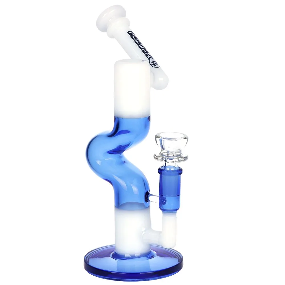 Pulsar Two-Tone U-Bend Tube Glass Bong - 9.5" / 14mm F