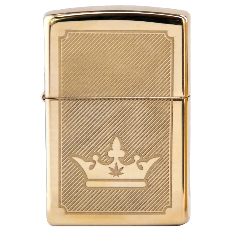 Queen of Bud Golden Lines of Triumph Zippo