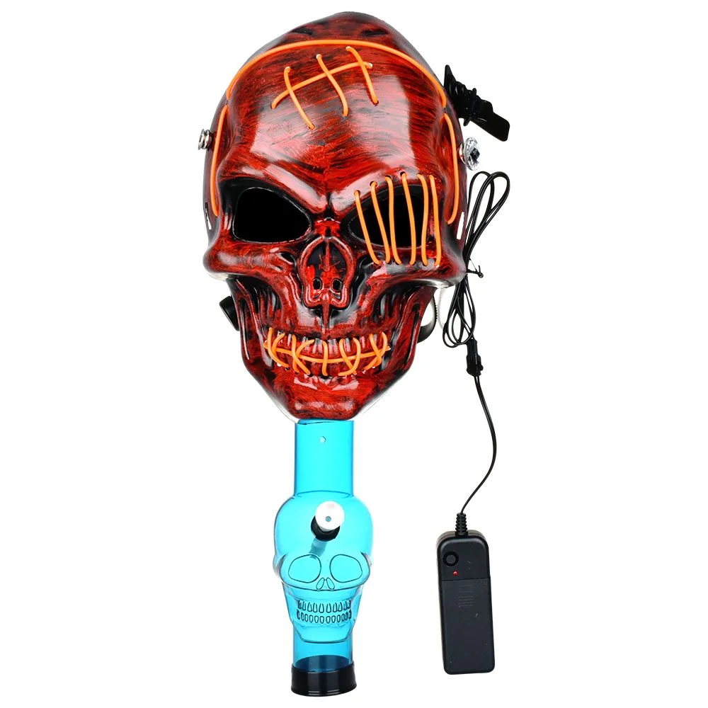 Scary Skull Light Up Gas Mask