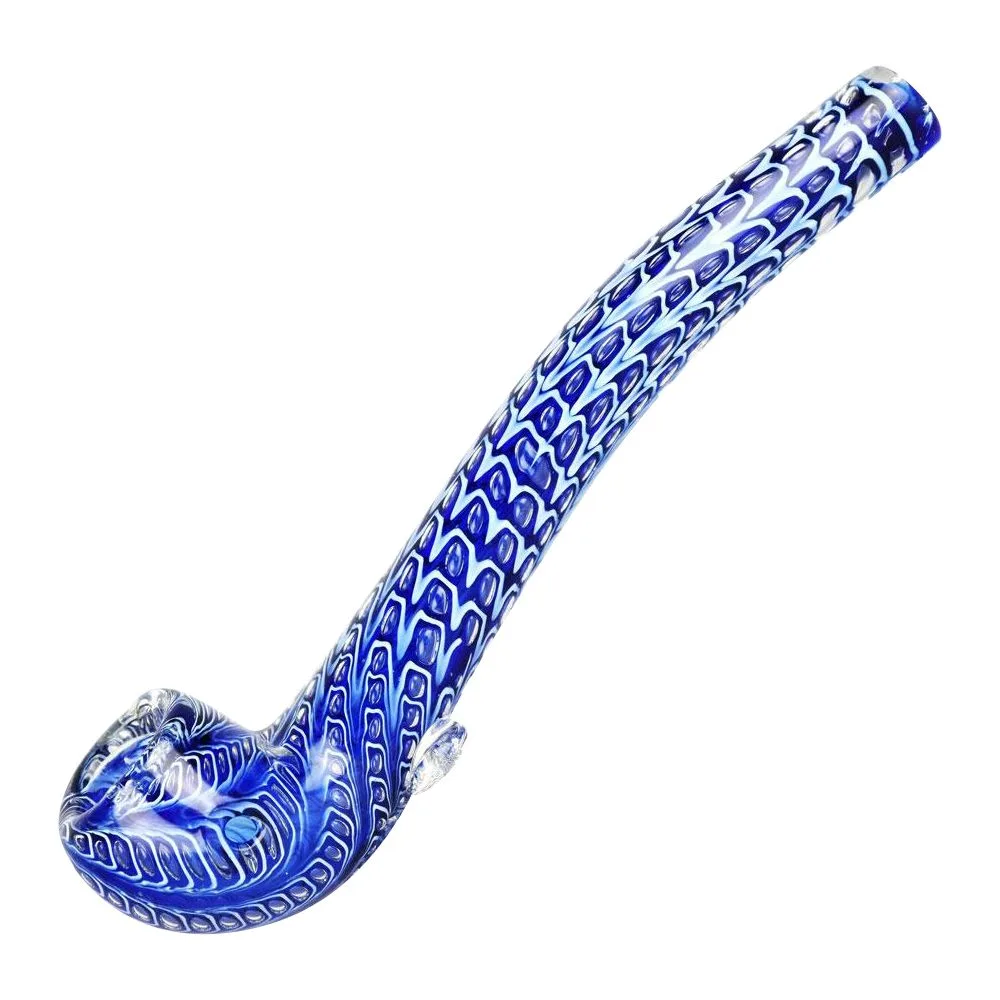 Serpent Scales Double Glass Long Sherlock Pipe