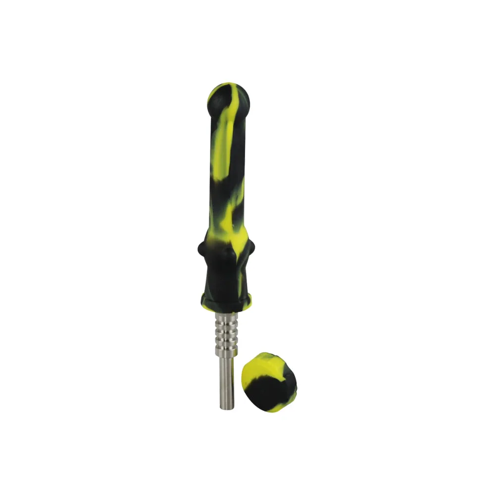 Silicone Dab Collector Vapor Straw with Titianium Tip