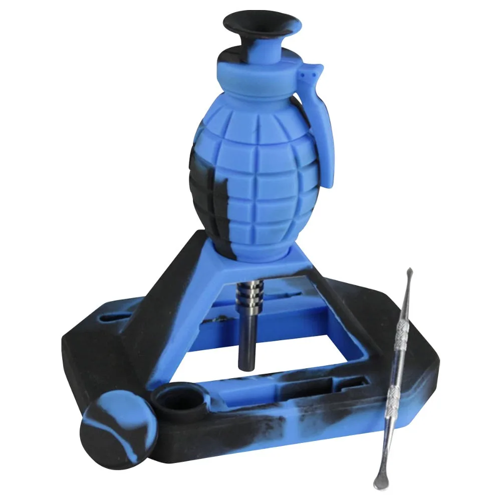 Silicone Dab Grenade Vapor Straw Collector Kit
