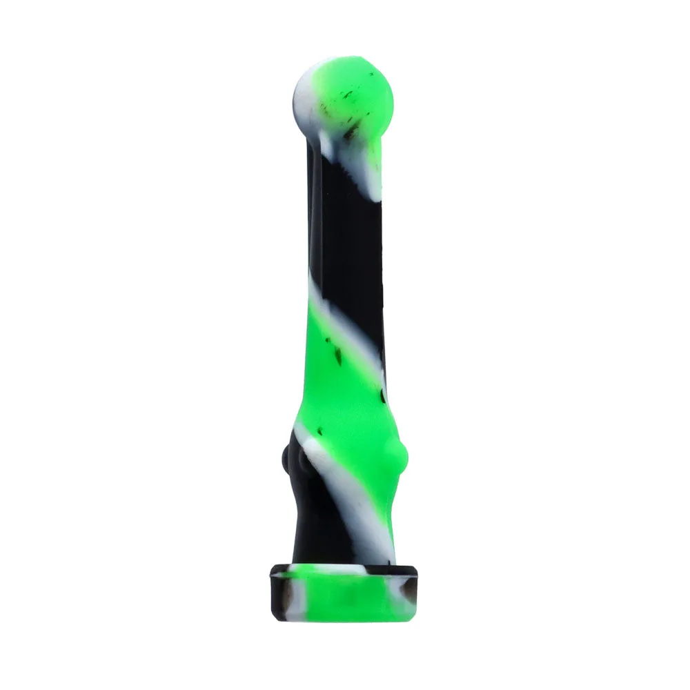 Silicone hand Pipe with Glass Bowl | Random Color | 4.5 Inch