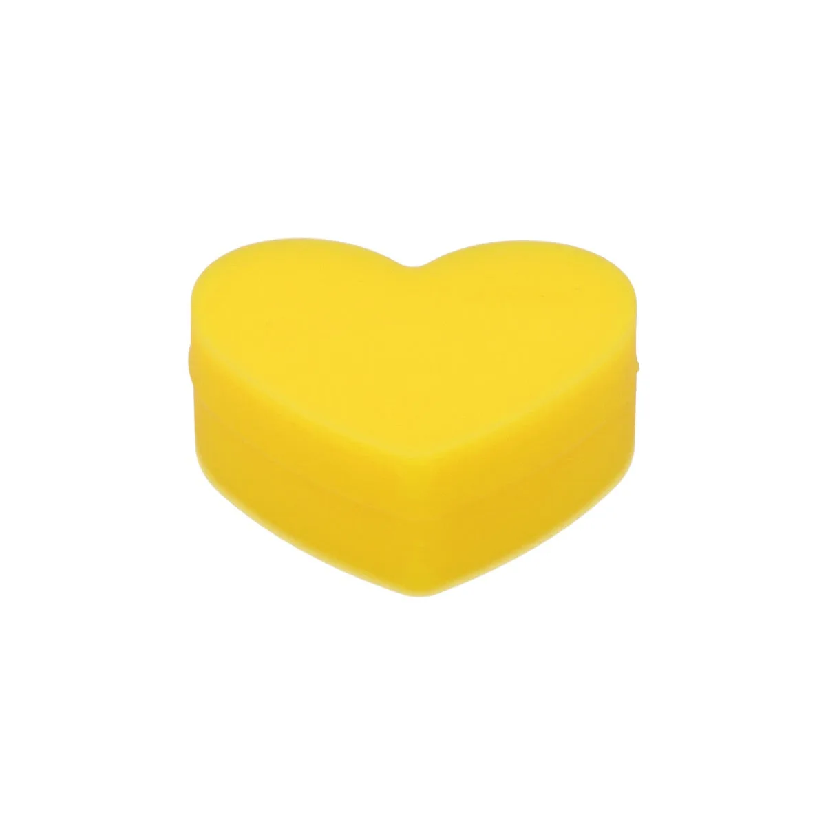 Silicone Heart Stash Container | 18ml | Yellow
