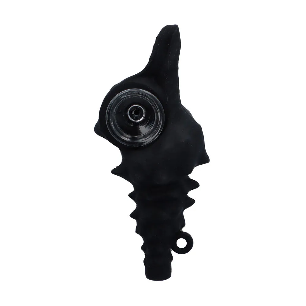 Silicone Shell Pipe with Loop and Glass Bowl | 4.5 Inch