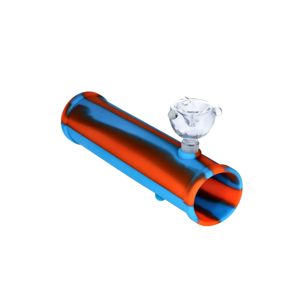 Silicone Shotgun with Glass Bowl | Random Color