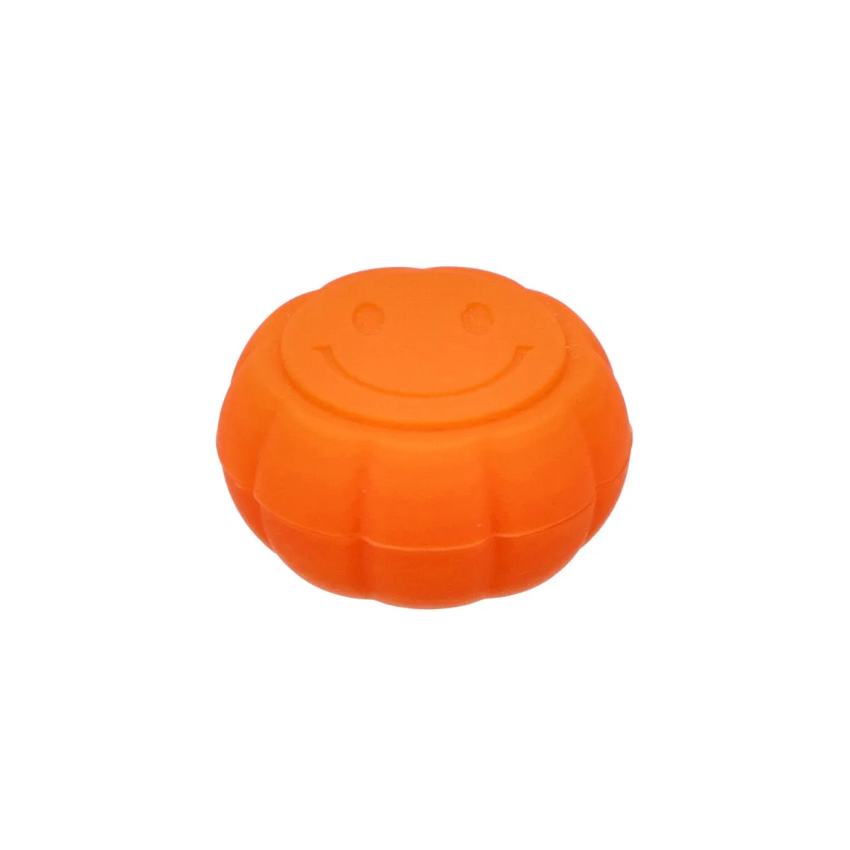 Silicone Smiley Pumpkin Stash Container | 6ml | Orange