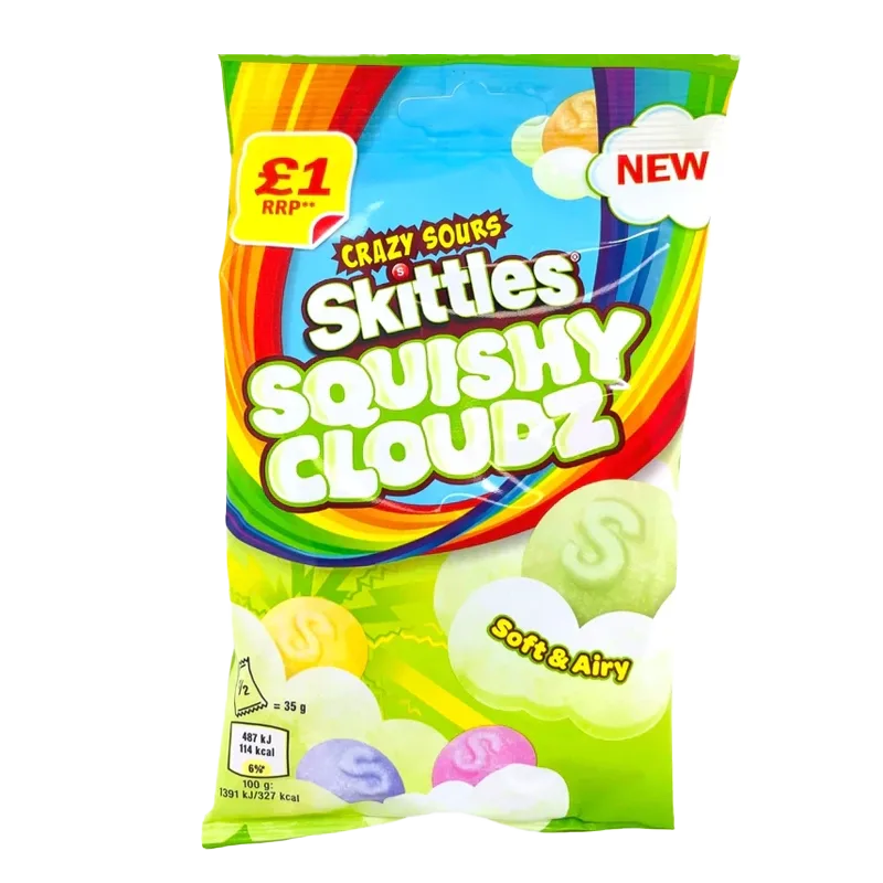 Skittles - Crazy Sours Squishy Cloudz Single