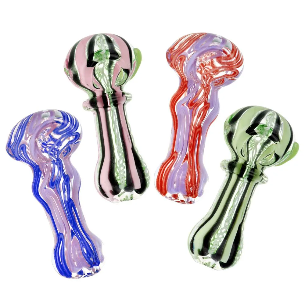 Slime Squiggle Multicolored Spoon Pipe