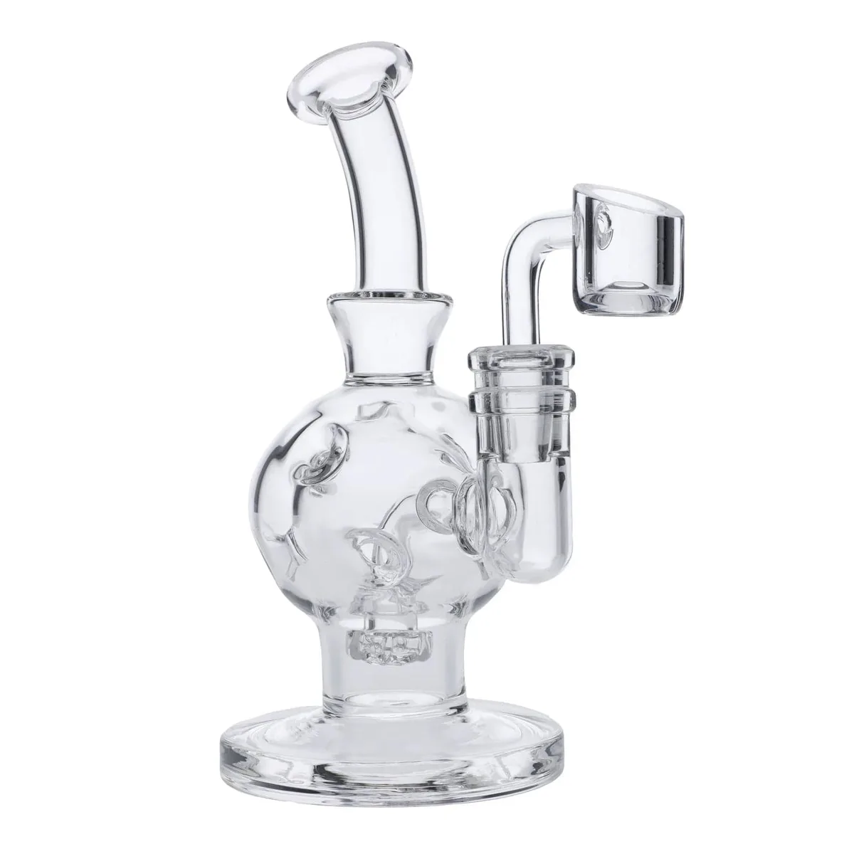 Sphere Bubbler Dab Rig 7 inch with Quartz Banger