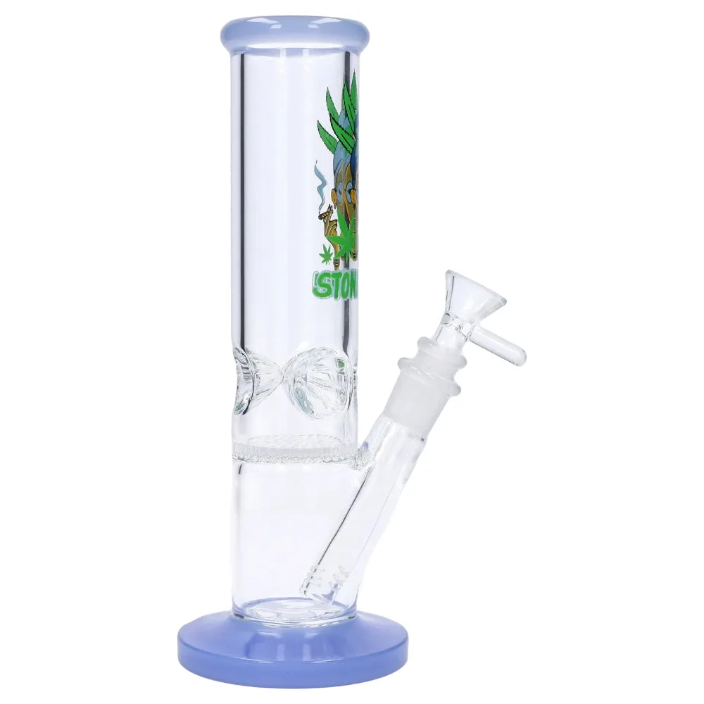 Stoner Mom Straight Tube with Honeycomb Perc - 10 in